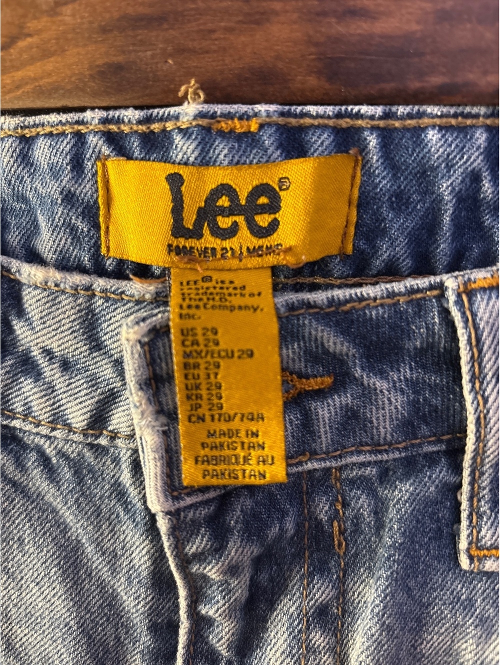 Lee Blue Denim Jeans Size 29, Forever 21 edition Very Good Condition
